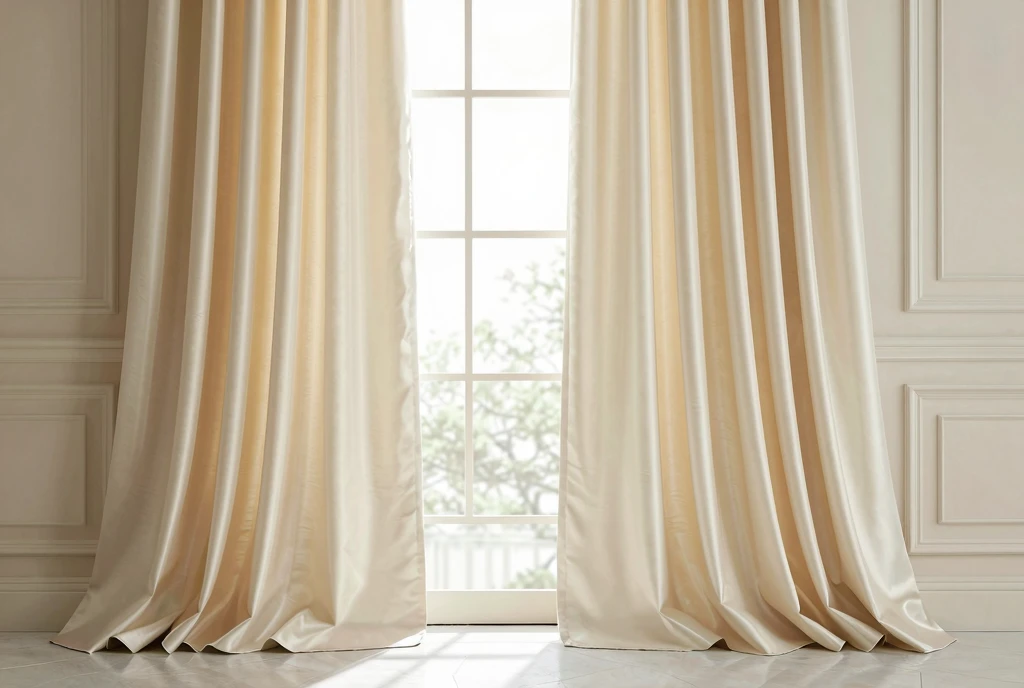 Zijden gordijnen op maat